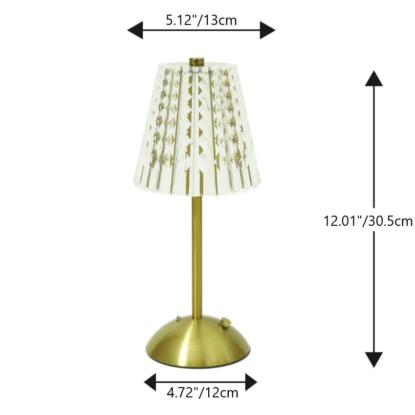 Lampe de table LED en fer PC demi-cône ronde minimaliste moderne pour salon 