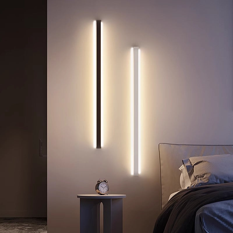 Long Strip Fixture LED Wall Light - Minimalist Linear Lighting For Bedroom Or Living Room