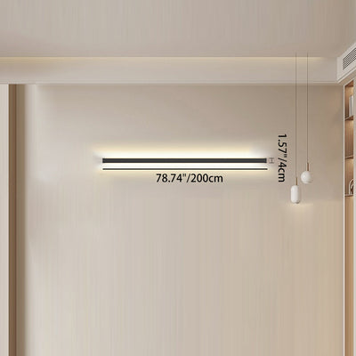 Long Strip Fixture LED Wall Light - Minimalist Linear Lighting For Bedroom Or Living Room