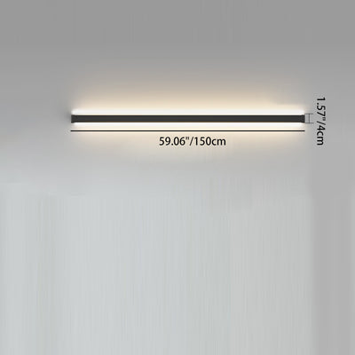 Long Strip Fixture LED Wall Light - Minimalist Linear Lighting For Bedroom Or Living Room