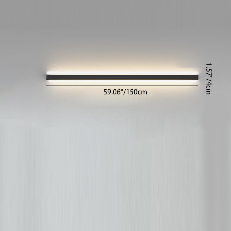 Long Strip Fixture LED Wall Light - Minimalist Linear Lighting For Bedroom Or Living Room