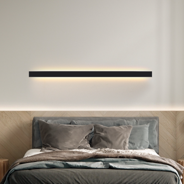 Strip Trapezoidal LED Wall Light - Modern Minimalist Soft Ambient Lighting For Bedroom Or Living Room