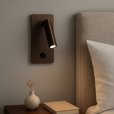 Rotatable Rectangular Durable Aluminum LED Wall Light - Industrial Wall Mounted LED Lamp With Switch For Living Room