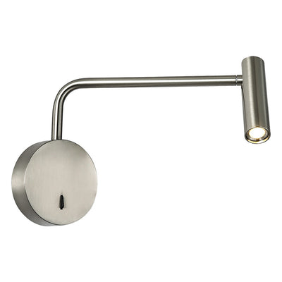 Cylinder Round Aluminum Iron LED Wall Light - Minimalist Adjustable Bedside Reading Light For Living Room