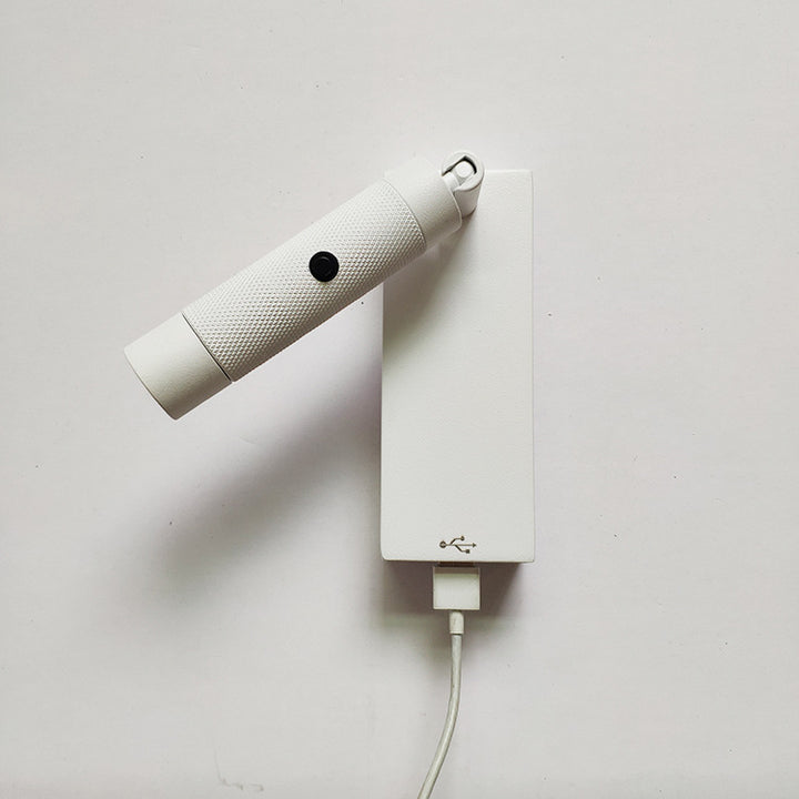Rectangular Cylinder Aluminum LED Wall Light - Industrial Adjustable Spotlight With USB Charger For Bedroom