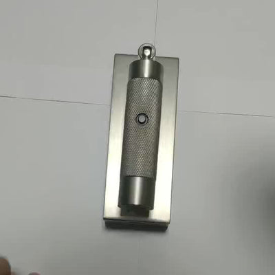 Rectangular Cylinder Aluminum LED Wall Light - Industrial Adjustable Spotlight With USB Charger For Bedroom