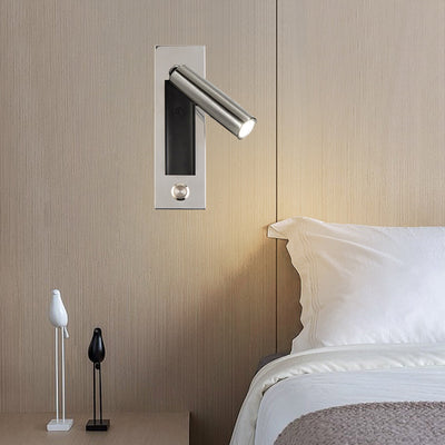 Rectangular Recessed Adjustable Aluminum LED Wall Light - Minimalist Space-Saving Wall Sconce For Living Room