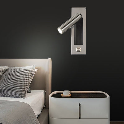 Rectangular Recessed Adjustable Aluminum LED Wall Light - Minimalist Space-Saving Wall Sconce For Living Room