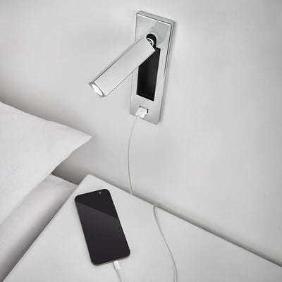 Geometric Recessed Adjustable Aluminum LED Wall Lamp - Minimalist Wall Light With Multi-Angle Spotlight For Bedroom