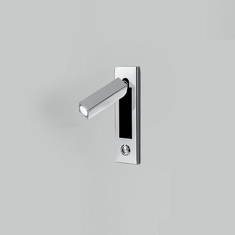 Geometric Recessed Adjustable Aluminum LED Wall Lamp - Minimalist Wall Light With Multi-Angle Spotlight For Bedroom