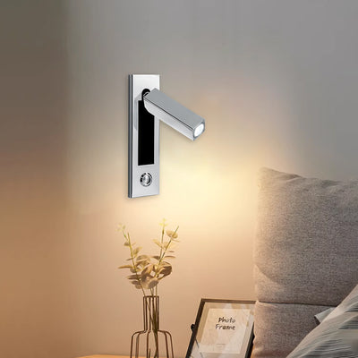 Geometric Recessed Adjustable Aluminum LED Wall Lamp - Minimalist Wall Light With Multi-Angle Spotlight For Bedroom