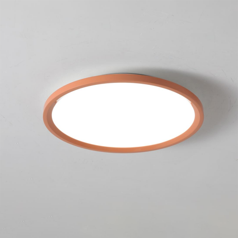 Ultra-Thin Round Aluminum Acrylic LED Flush Mount Ceiling Light - Minimalist Tylish Ambient Lighting For Living Room