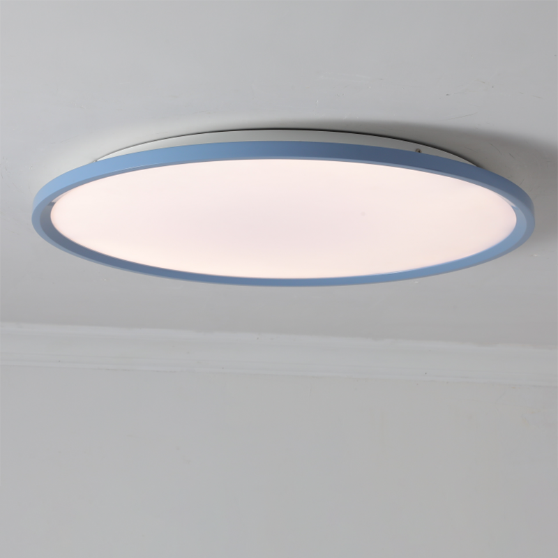 Ultra-Thin Round Aluminum Acrylic LED Flush Mount Ceiling Light - Minimalist Tylish Ambient Lighting For Living Room