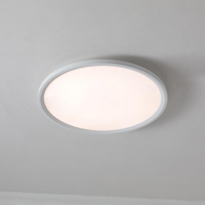 Ultra-Thin Round Aluminum Acrylic LED Flush Mount Ceiling Light - Minimalist Tylish Ambient Lighting For Living Room