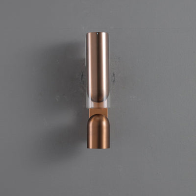 Cylinder Rectangular Acrylic 2-Light Wall Lamp - Industrial Dual Beam Wall Sconce For Living Room