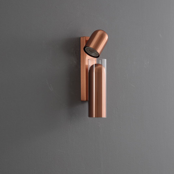 Cylinder Rectangular Acrylic 2-Light Wall Lamp - Industrial Dual Beam Wall Sconce For Living Room
