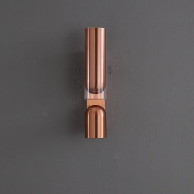 Cylinder Rectangular Acrylic 2-Light Wall Lamp - Industrial Dual Beam Wall Sconce For Living Room