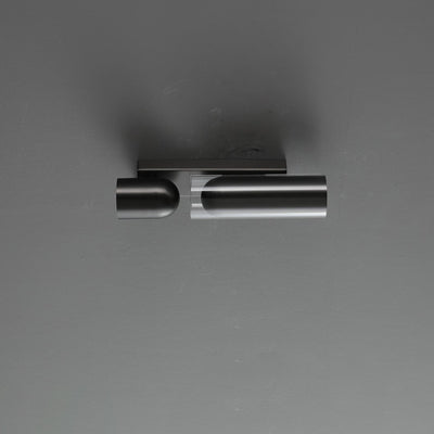 Cylinder Rectangular Acrylic 2-Light Wall Lamp - Industrial Dual Beam Wall Sconce For Living Room