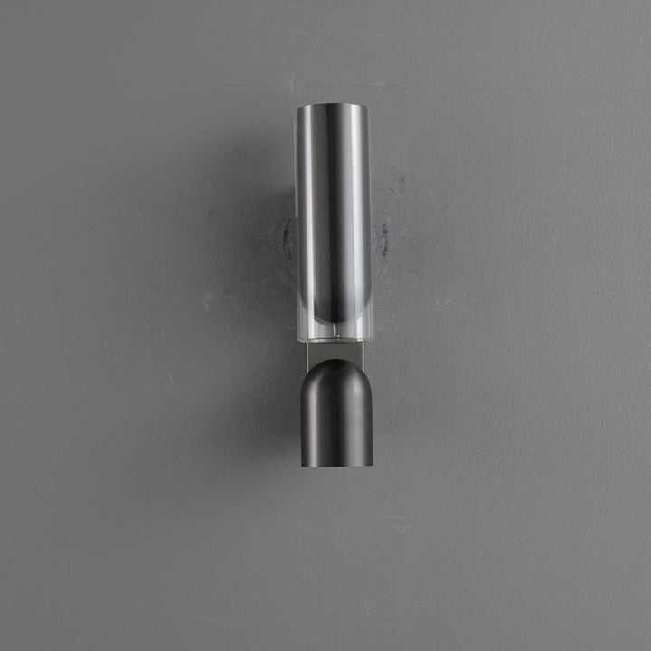 Cylinder Rectangular Acrylic 2-Light Wall Lamp - Industrial Dual Beam Wall Sconce For Living Room
