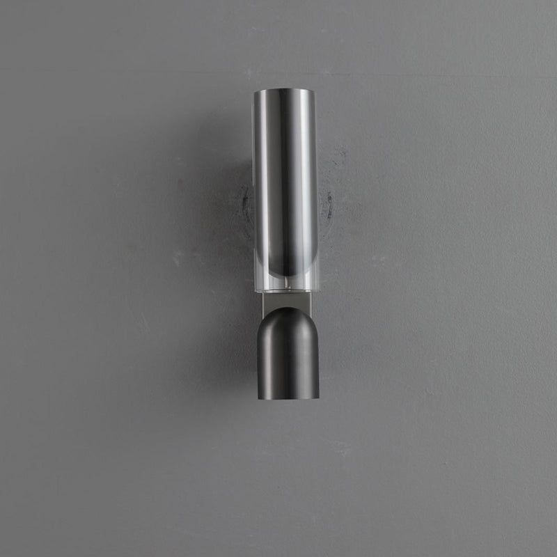Cylinder Rectangular Acrylic 2-Light Wall Lamp - Industrial Dual Beam Wall Sconce For Living Room