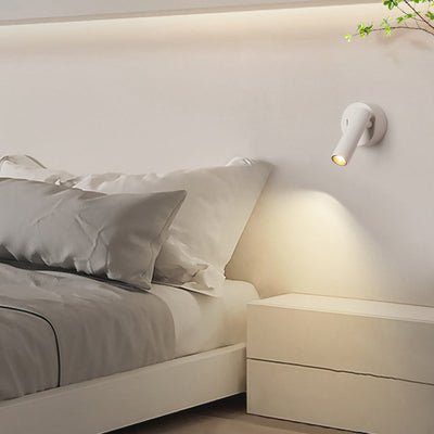 Modern Minimalist Aluminum Round Cylinder LED Wall Sconce Lamp for Living Room