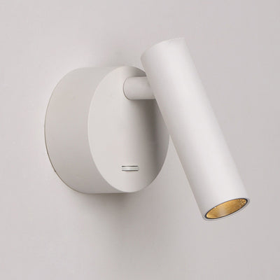 Modern Minimalist Aluminum Round Cylinder LED Wall Sconce Lamp for Living Room