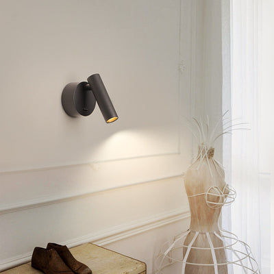 Modern Minimalist Aluminum Round Cylinder LED Wall Sconce Lamp for Living Room