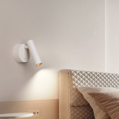 Modern Minimalist Aluminum Round Cylinder LED Wall Sconce Lamp for Living Room