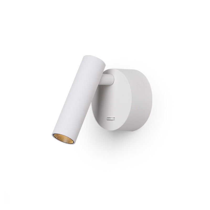 Modern Minimalist Aluminum Round Cylinder LED Wall Sconce Lamp for Living Room