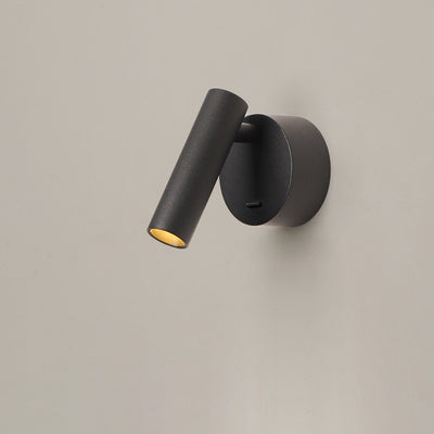 Modern Minimalist Aluminum Round Cylinder LED Wall Sconce Lamp for Living Room