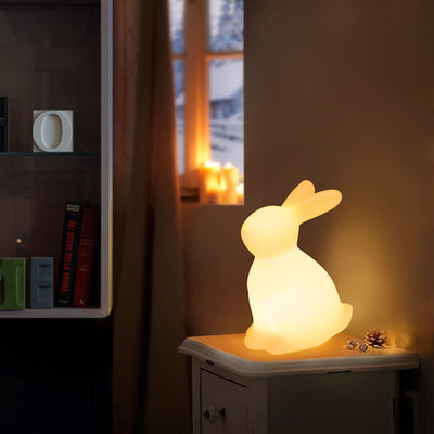 مصباح طاولة LED للأرنب الإبداعي المعاصر لغرفة النوم 