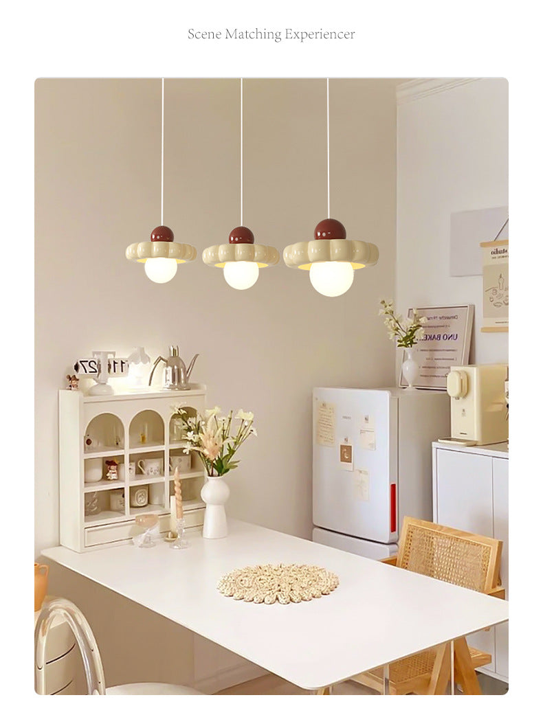 Moderno Minimalista Disco Esfera Aluminio Resina PE 1/3 Luz Colgante Para Dormitorio 