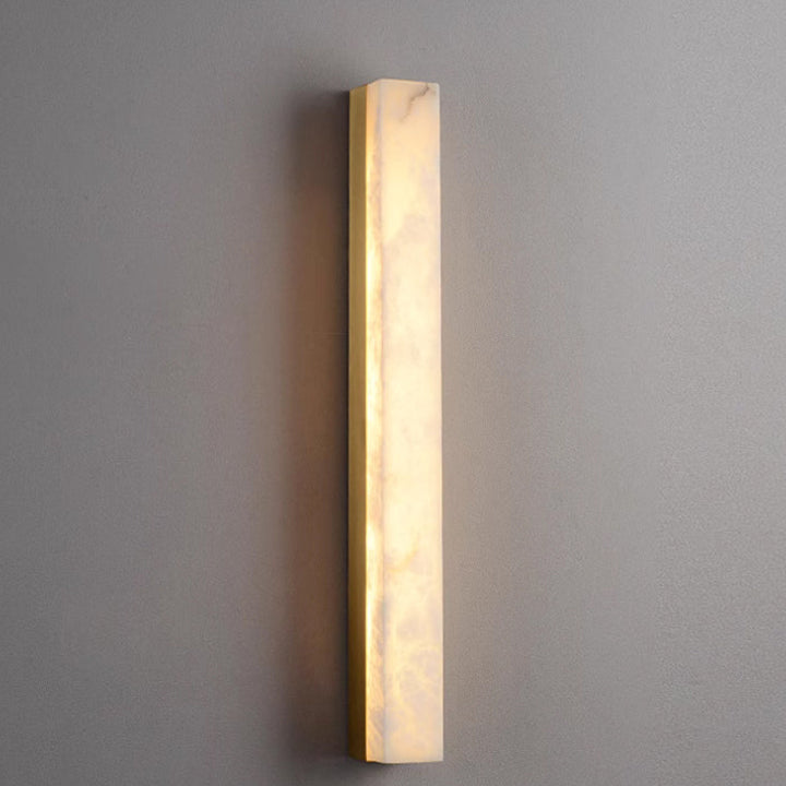 Applique murale LED en cuivre marbré minimaliste moderne pour salon 