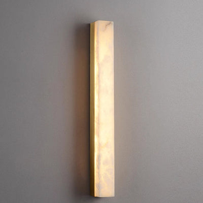 Moderne minimalistische Streifen Kupfer Marmor LED Wandleuchte Lampe für Wohnzimmer 