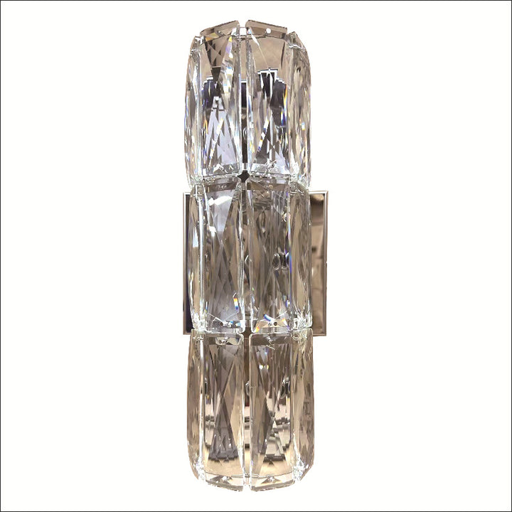 Moderno Lujo Plata Cristal Columna Aplique de Pared con 3/4/6 Luces 
