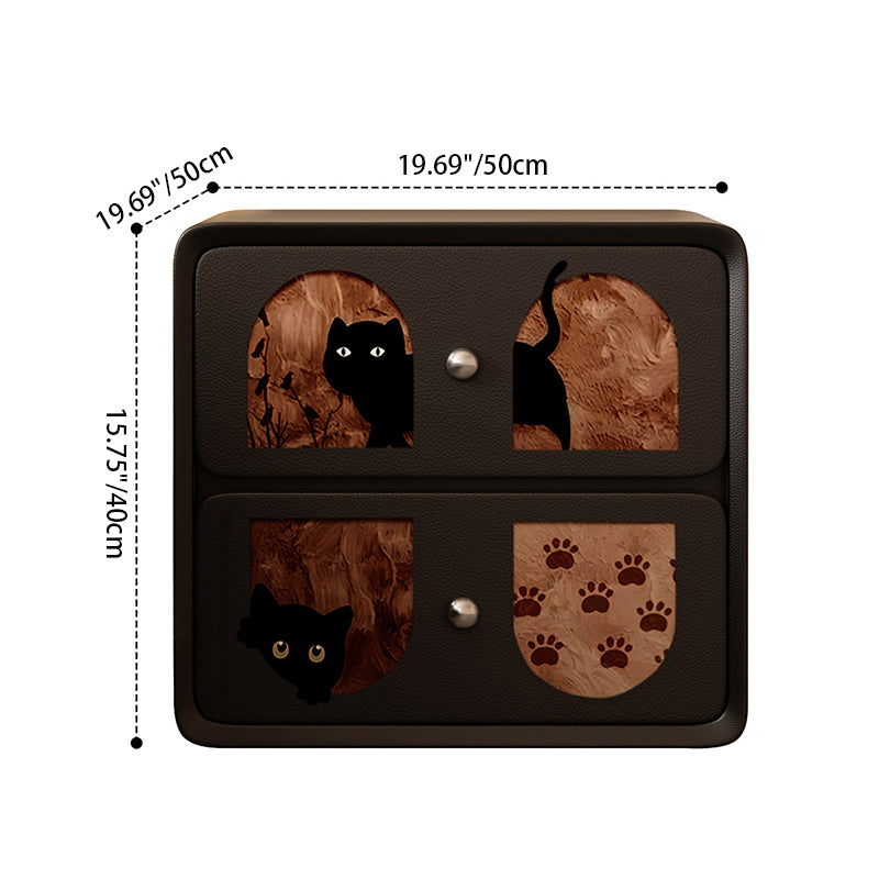 Contemporary Creative Rectangular Composite Panel Cat&