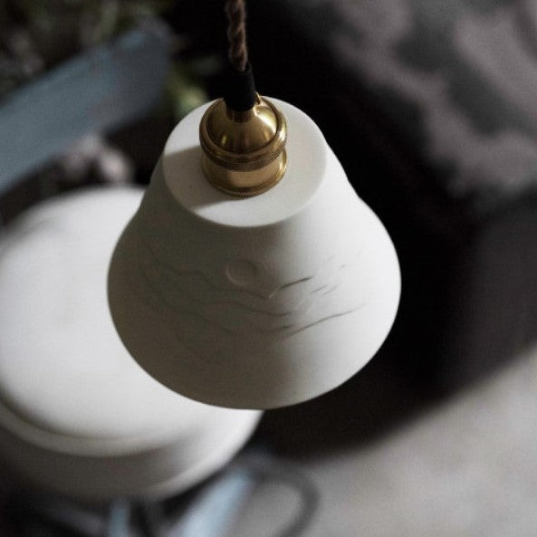 Japanischer Stil Kreative Keramik Wandbild Horn 1-Licht Pendelleuchte 