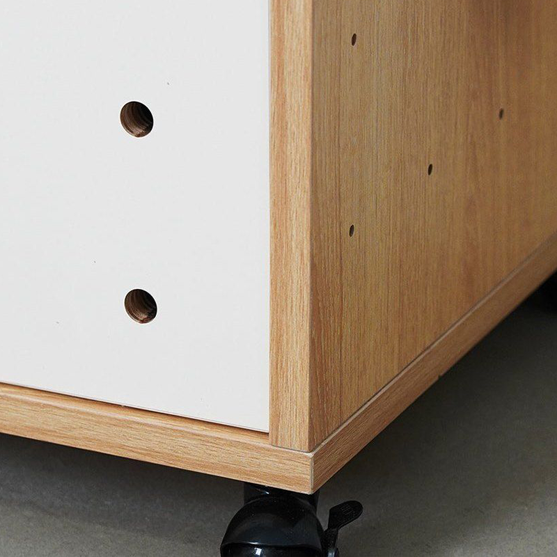 Modern Minimalist Cat Litter Box Furniture With Hidden Litter Box Cabinet And Cat Bed - Plywood Square Multifunctional Cat Furniture For Entryway