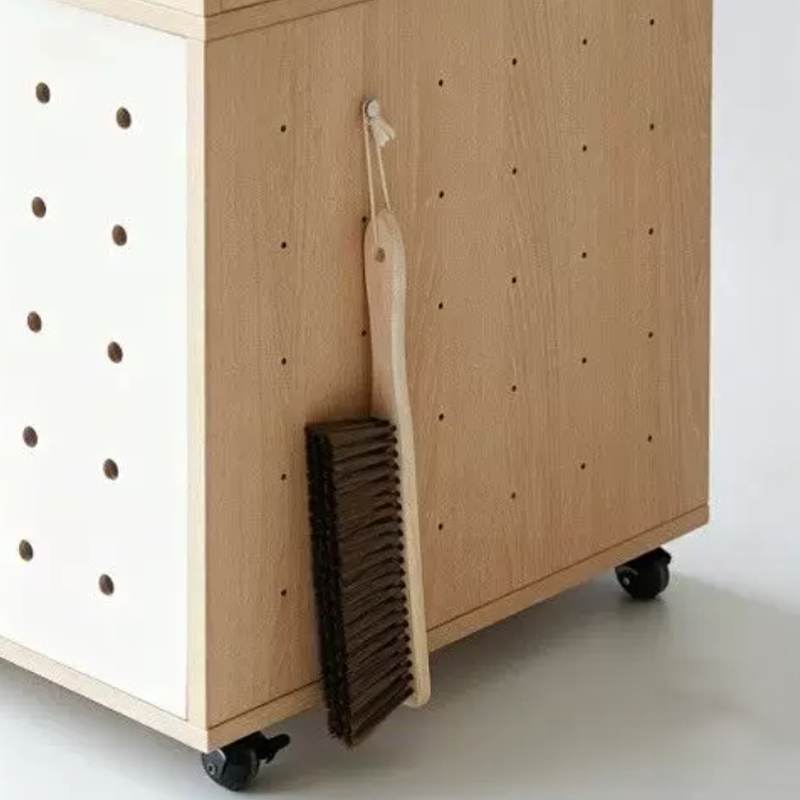 Contemporary Plywood Cat Tower With Cat Condo Scratching Wall - Creative Hidden Litter Box Cabinet Cat Tree For Entryway