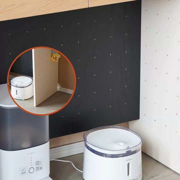 Modern Minimalist Plywood Open Pet Food Shelf Cat Furniture - Hanging Pet Accessories Organizer Storage Cabinet For Living Room