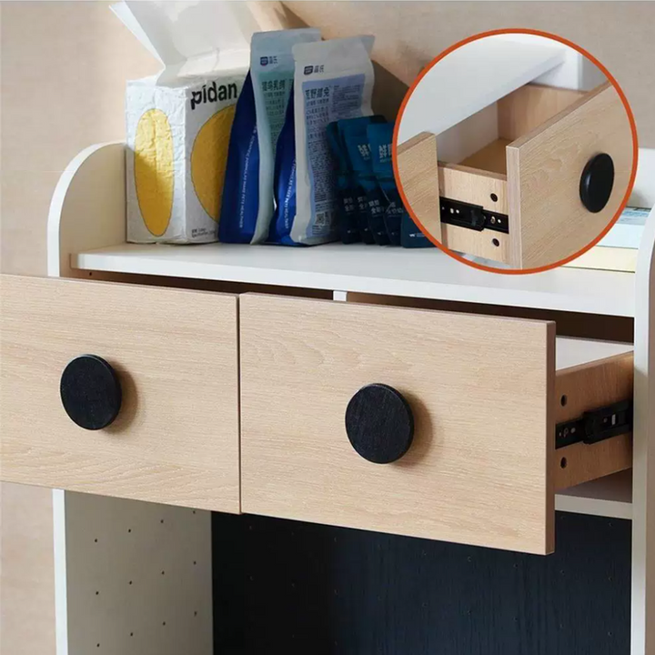 Modern Minimalist Plywood Open Pet Food Shelf Cat Furniture - Hanging Pet Accessories Organizer Storage Cabinet For Living Room