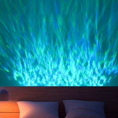 3D Water Ripple LED Wall Light – Modern Ambient Lighting for Bedroom or Lounge