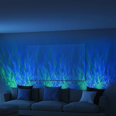 3D Water Ripple LED Wall Light – Modern Ambient Lighting for Bedroom or Lounge