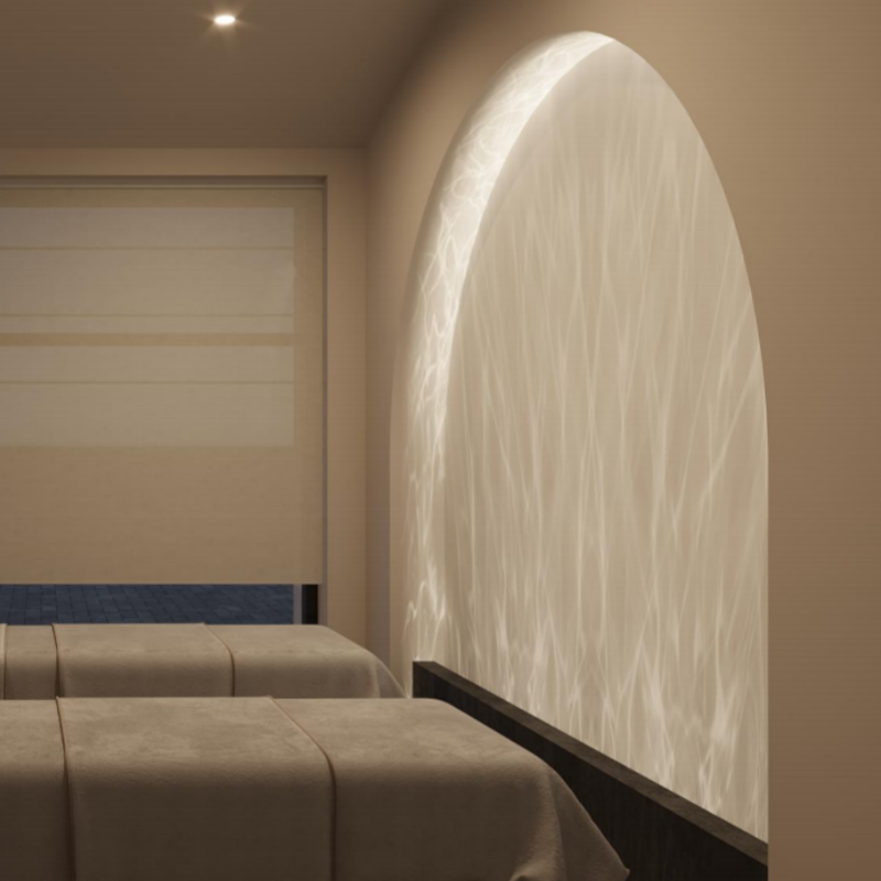 3D Water Ripple LED Wall Light – Modern Ambient Lighting for Bedroom or Lounge