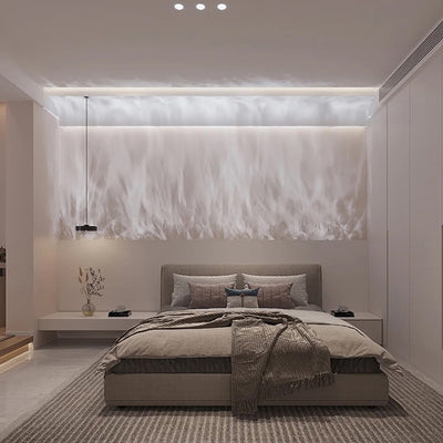 3D Water Ripple LED Wall Light – Modern Ambient Lighting for Bedroom or Lounge