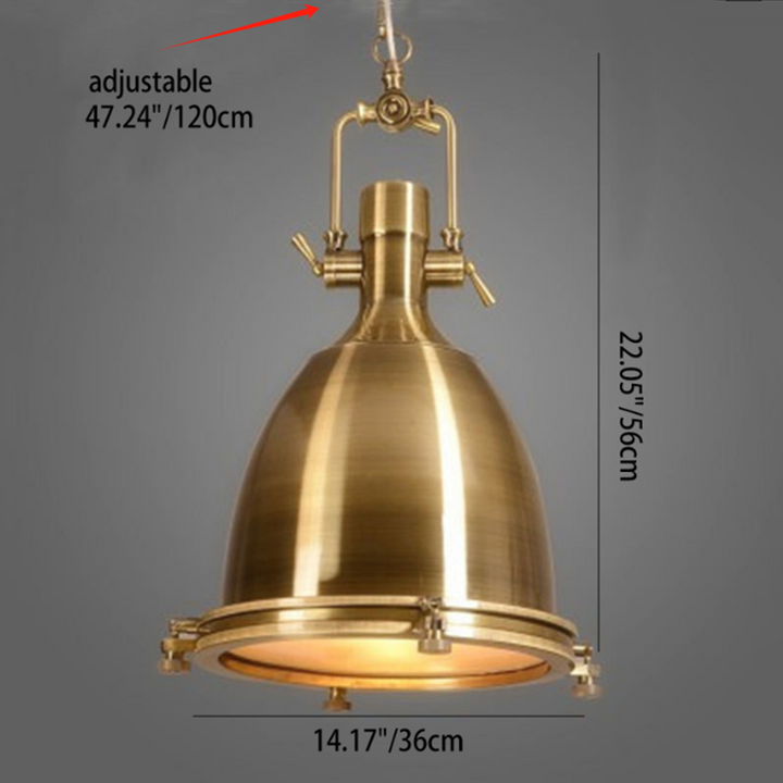 Traditionelle Retro-Industrie-Hängelampe mit 1 LED-Licht aus Schmiedeeisen für das Esszimmer 