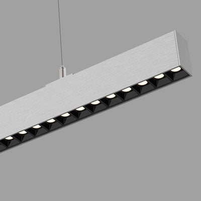 Anti-Glare LED Linear Pendant Light For Home Office - LED High Lumen Eye Protection Minimalist Aluminum