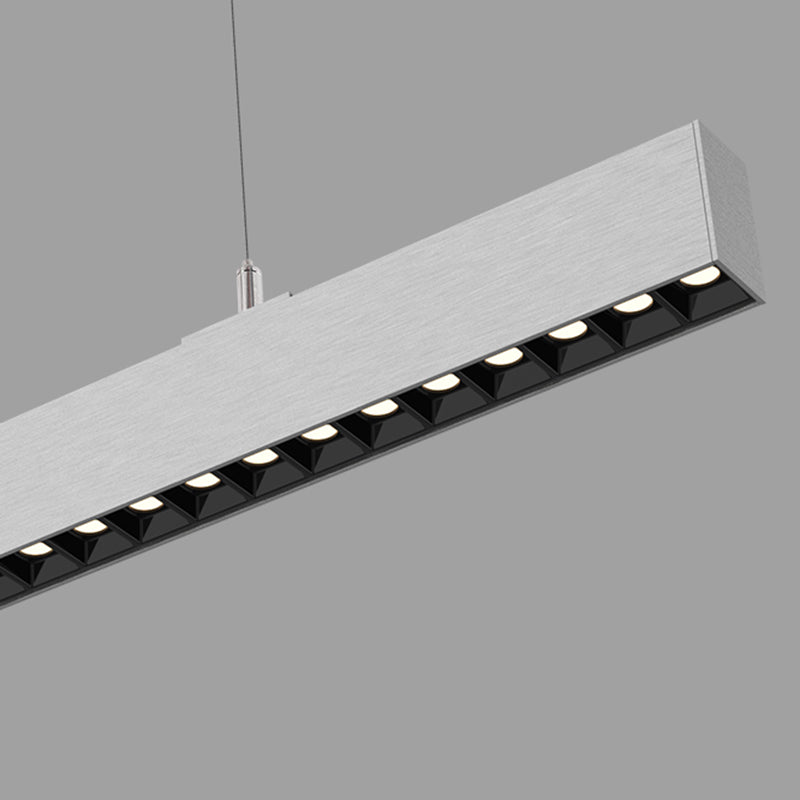 Anti-Glare LED Linear Pendant Light For Home Office - LED High Lumen Eye Protection Minimalist Aluminum