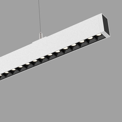 Anti-Glare LED Linear Pendant Light For Home Office - LED High Lumen Eye Protection Minimalist Aluminum