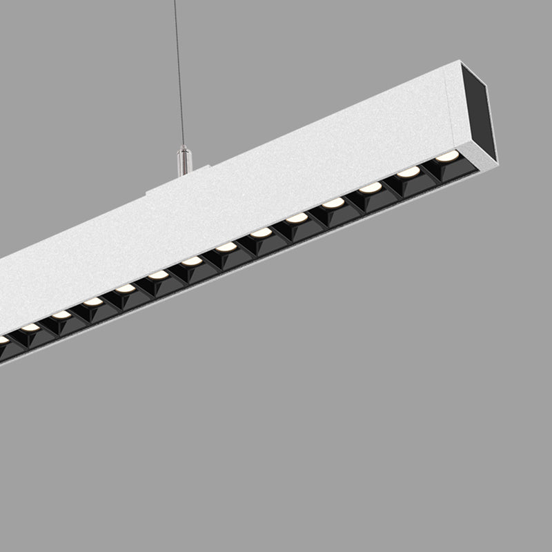 Anti-Glare LED Linear Pendant Light For Home Office - LED High Lumen Eye Protection Minimalist Aluminum